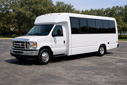 18-passenger mini coach available for charter in San Antonio, TX