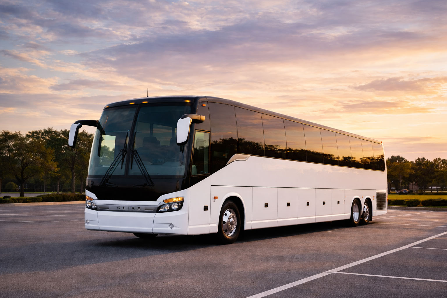 San Antonio coach bus exterior